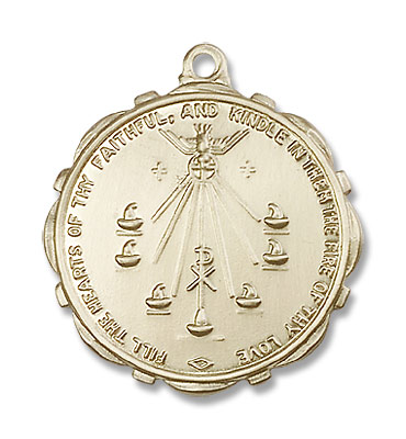 Seven Gifts Pendant - 14K Solid Gold
