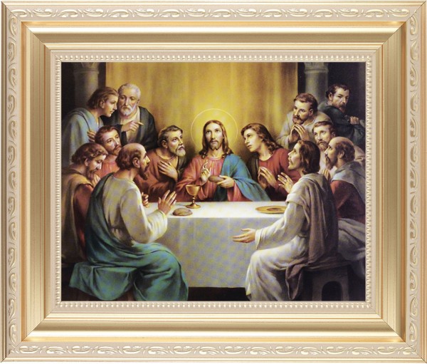 Last Supper 8x10 Framed Print Under Glass - #138 Frame