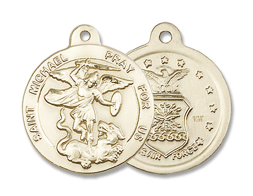 St. Michael the Archangel Air Force Medal - 14K Solid Gold