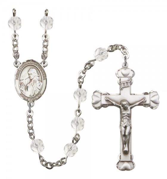 Women's St. Finnian of Clonard Birthstone Rosary - Crystal