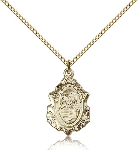 St. Maria Faustina Pendant - 14KT Gold Filled