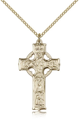 Celtic Cross Pendant - 14KT Gold Filled
