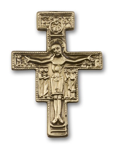 San Damiano Visor Clip - Antique Gold