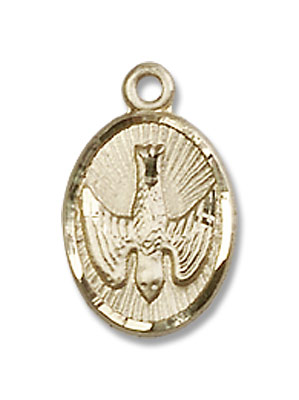 Holy Spirit Medal - 14K Solid Gold
