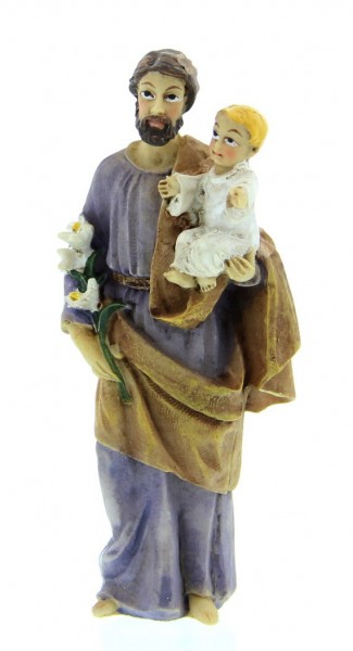 St. Joseph Statue 3.5&quot; - Purple