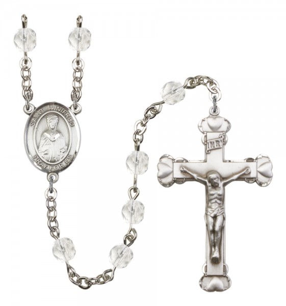 Women's St. Winifred of Wales Birthstone Rosary - Crystal
