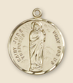 St. Jude Thaddeus Medal - 14K Solid Gold
