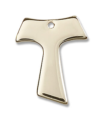 Tau Cross Pendant - 14K Solid Gold