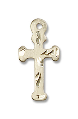 Petite Cross Pendant - 14K Solid Gold