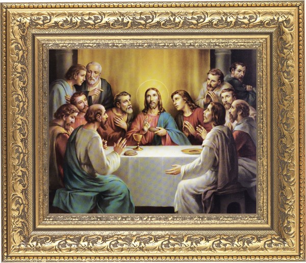Last Supper 8x10 Framed Print Under Glass - #115 Frame