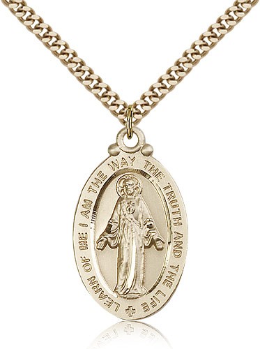 Large Scapular Medal - 14KT Gold Filled