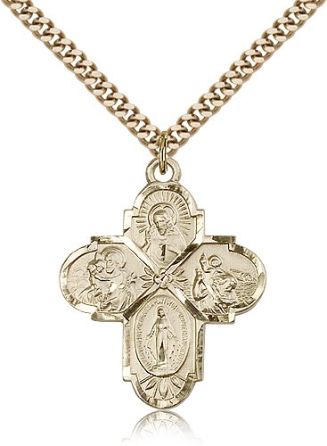 Men's 4-Way Pendant - 14KT Gold Filled