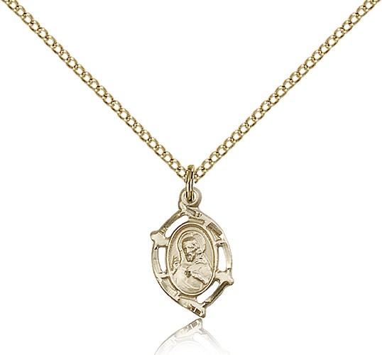 Small Scapular Medal - 14KT Gold Filled