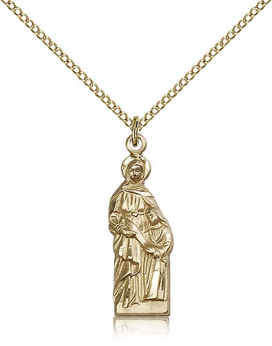 St. Ann Medal - 14KT Gold Filled