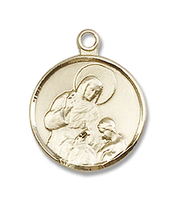 Small St. Ann Medal - 14K Solid Gold