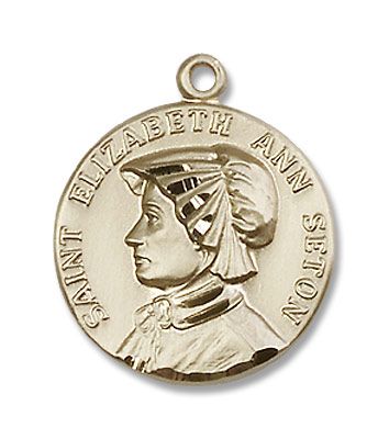 St. Elizabeth Ann Seton Medal - 14K Solid Gold