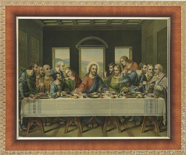 Last Supper 8x10 Framed Print Under Glass - #122 Frame