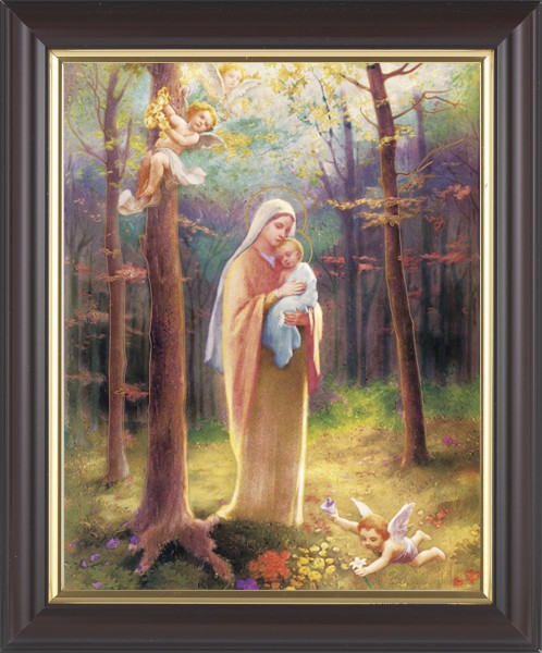 Madonna of the Woods 8x10 Framed Print Under Glass - #133 Frame