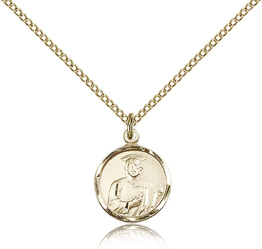 Women's Round St. Jude Medal - 14KT Gold Filled