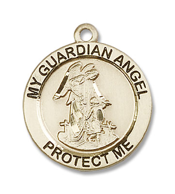 Guardian Angel Medal - 14K Solid Gold