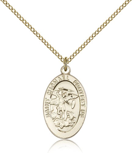 Women's St. Michael The Archangel Medal - 14KT Gold Filled