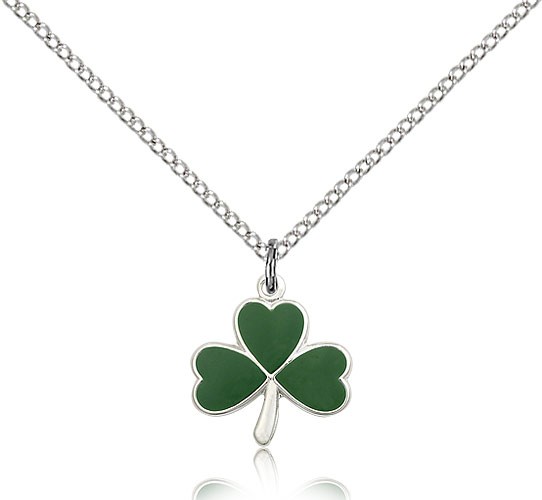 Petite Shamrock Pendant - Sterling Silver