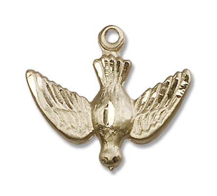 Holy Spirit Medal - 14K Solid Gold