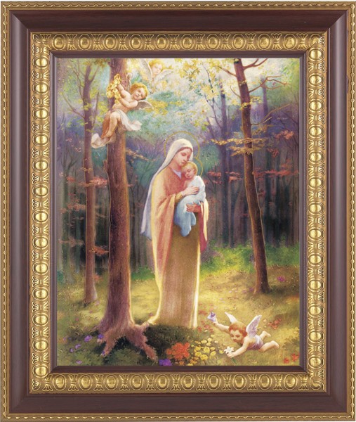Madonna of the Woods 8x10 Framed Print Under Glass - #126 Frame