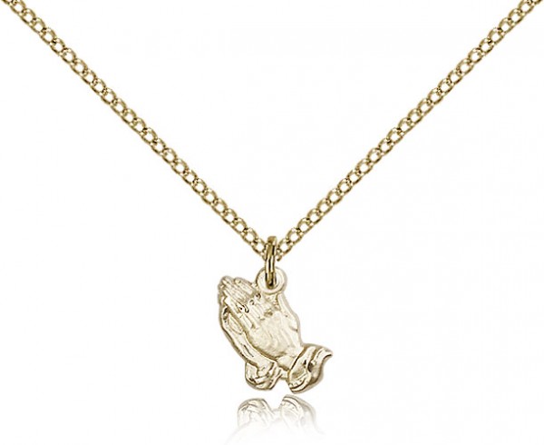 Praying Hands Medal - 14KT Gold Filled