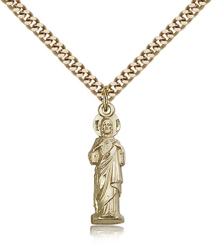Sacred Heart Pendant - 14KT Gold Filled