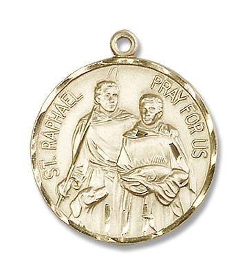 St. Raphael Medal - 14K Solid Gold
