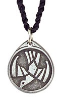 Circle Spirit Pendant - Pewter