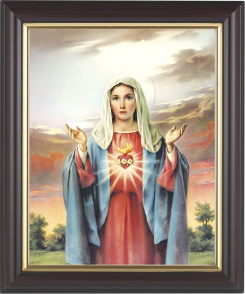 Immaculate Heart of Mary 8x10 Framed Print Under Glass - #133 Frame