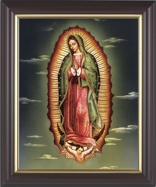 Our Lady of Guadalupe 8x10 Framed Print Under Glass - #133 Frame