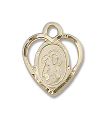 Small St. Ann Medal - 14K Solid Gold