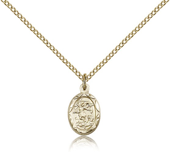 Petite St. Michael Medal - 14KT Gold Filled