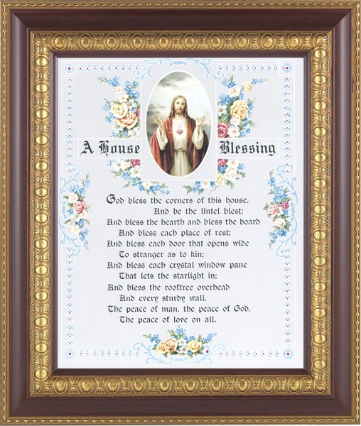 A House Blessing Prayer 8x10 Framed Print Under Glass - #126 Frame