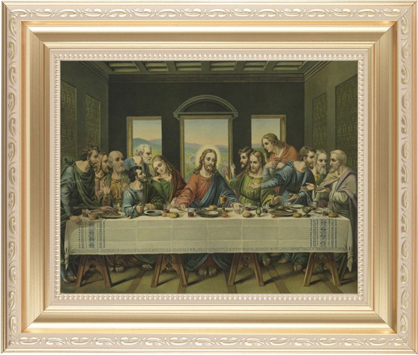 Last Supper 8x10 Framed Print Under Glass - #138 Frame