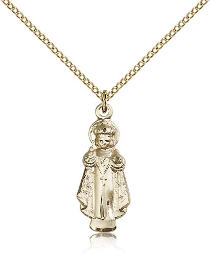 Infant of Prague Medal - 14KT Gold Filled