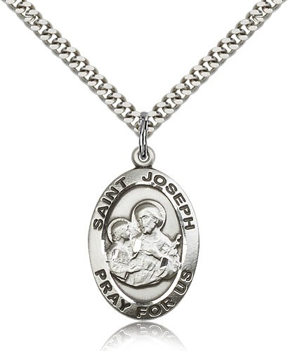 Men's St. Joseph Medal - Sterling Silver