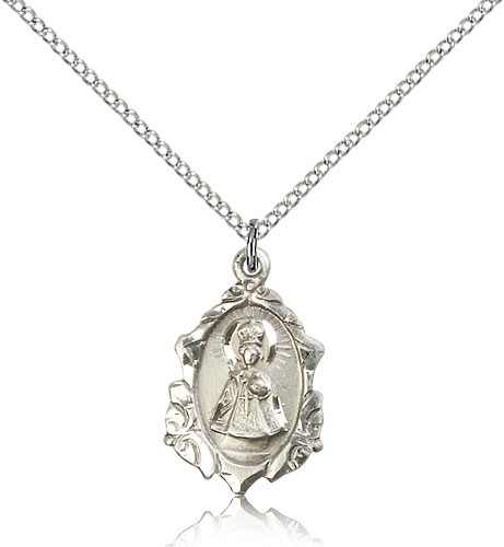 Infant of Prague Medal - Sterling Silver