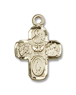 Women's 4-Way Pendant - 14K Solid Gold