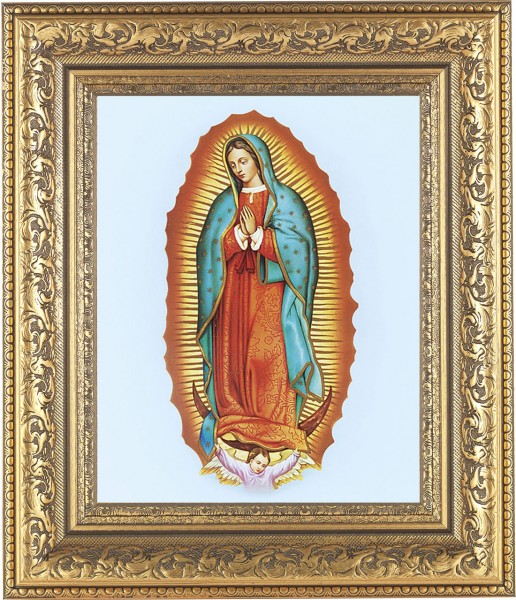 Our Lady of Guadalupe 8x10 Framed Print Under Glass - #115 Frame