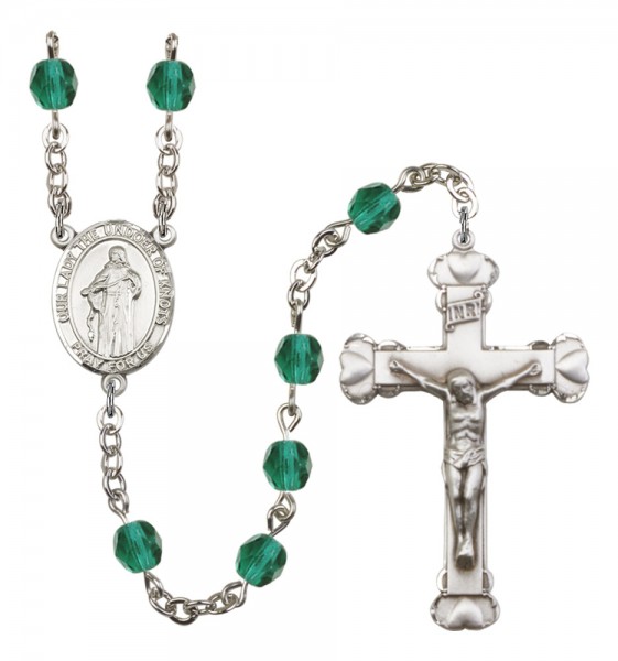 Women's Our Lady the Undoer of Knots Birthstone Rosary - Zircon