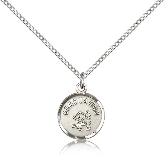 Petite Round Graduation Pendant - Sterling Silver