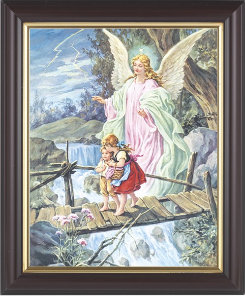 Guardian Angel 8x10 Framed Print Under Glass - #133 Frame