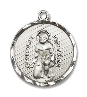 St. Peregrine Medal - Sterling Silver