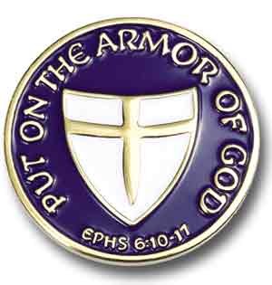 Armor of God Lapel Pin - Multi-Color