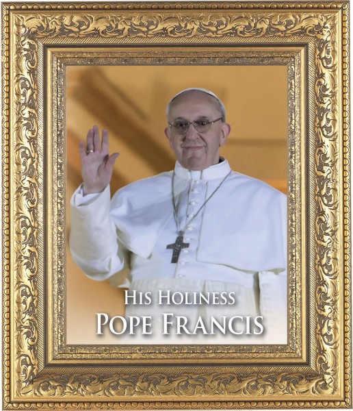 Pope Francis 8x10 Framed Print Under Glass - #115 Frame