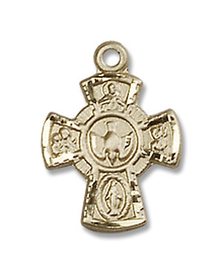 5-Way Holy Spirit Pendant - 14K Solid Gold